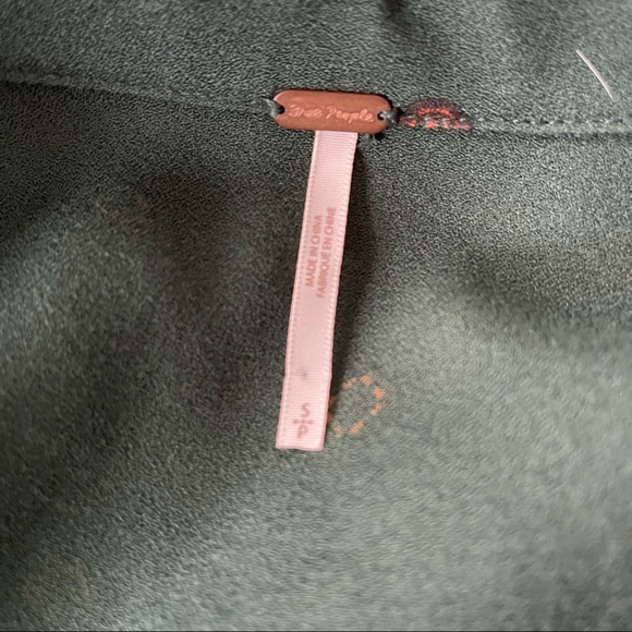 Free People Jade Star Eyes Jumpsuit S Forest Green NWOT - Picture 9 of 10